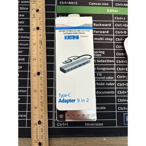 Ethos 8 in 1 USB-C hub adapter NIB